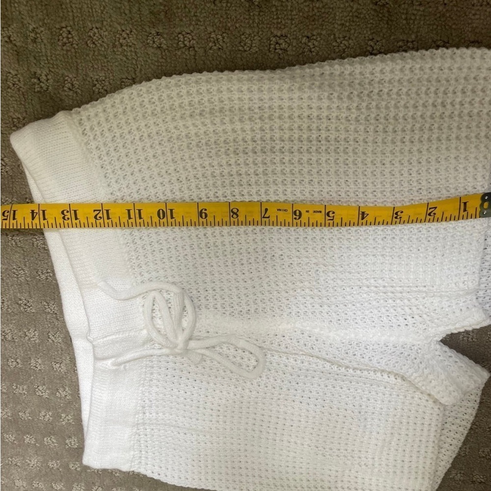 White Waffle Knit Lounge Set - Picture 6 of 8